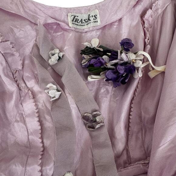 1950s Lavender Party Dress – Miss Betsy for Trask’s of Erie – Junior Size 5 - Picture 4 of 16